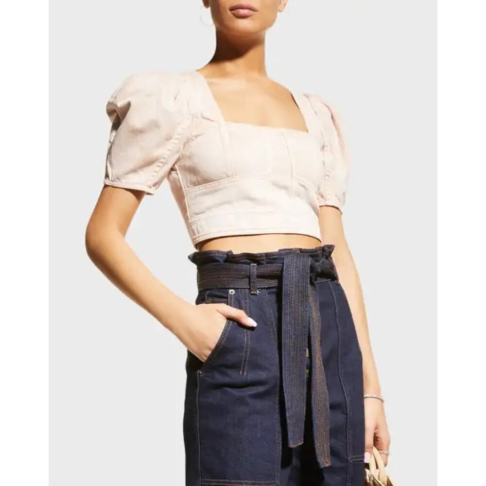 Ulla Johnson Renee Denim Corset Top Sweetbriar Size‎ 4 - Picture 13 of 13